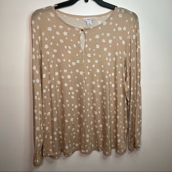 NWT Liz Claiborne Floral Long Sleeve Shirt - Picture 1 of 9